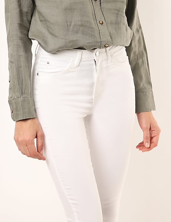 Cotton Mix Plain Super Skinny Fit Jeans