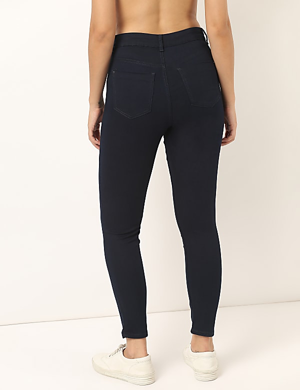 Cotton Mix Plain Super Skinny Fit Jeans