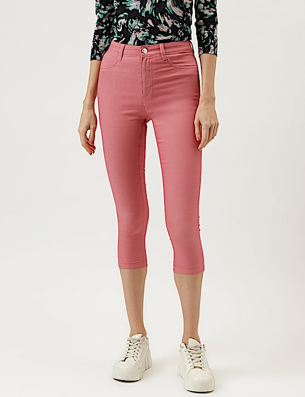 Cotton Mix Plain Slim Fit Jeggings