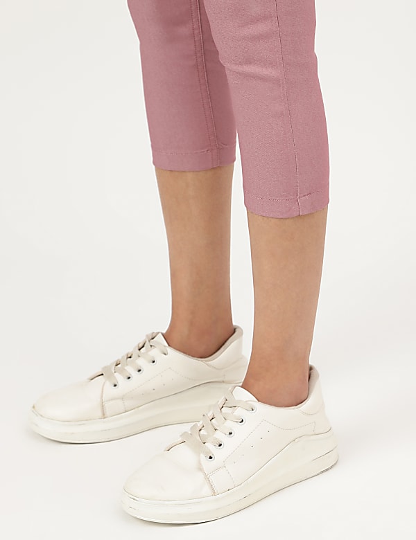 Cotton Mix Plain Slim Fit Jeggings