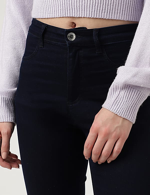 Cotton Mix Plain Slim Fit Jeggings