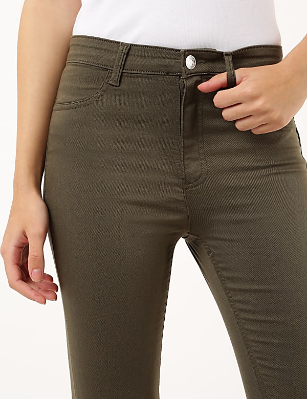 Cotton Mix Plain Slim Fit Jeggings