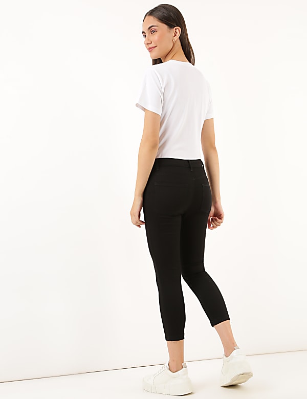 Cotton Mix Plain Slim Fit Jeggings