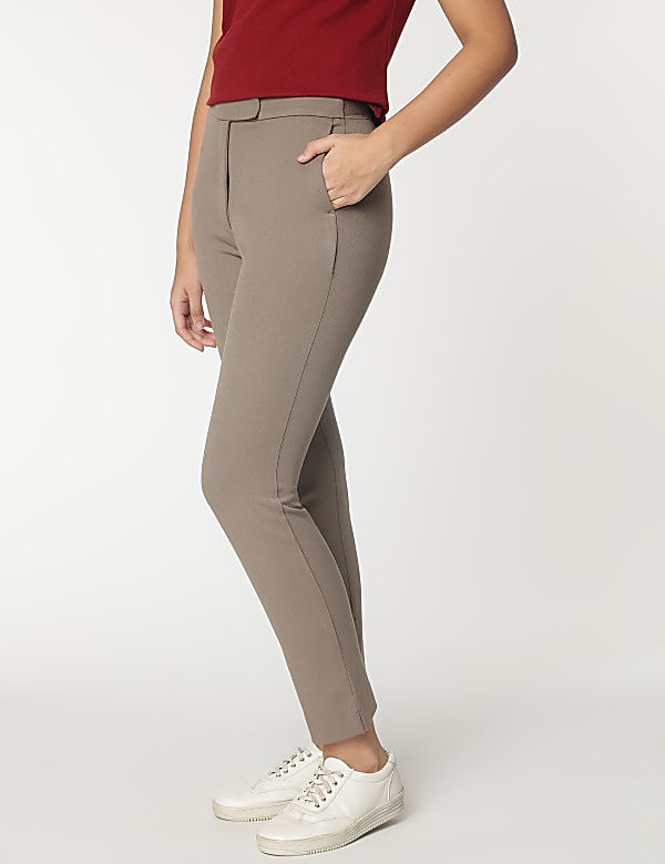 Striped Slim Fit Trousers