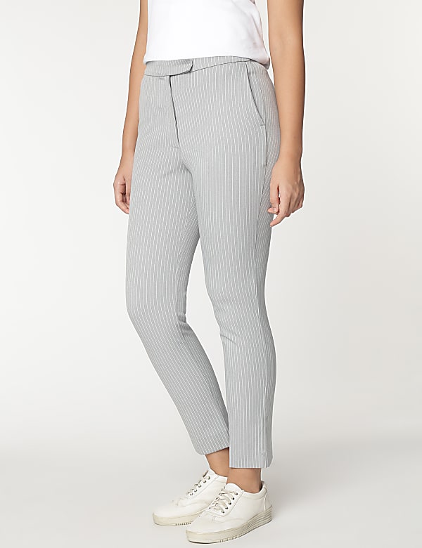 Striped Slim Fit Trousers