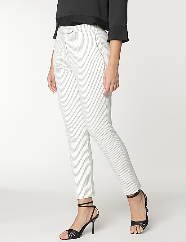 Striped Slim Fit Trousers