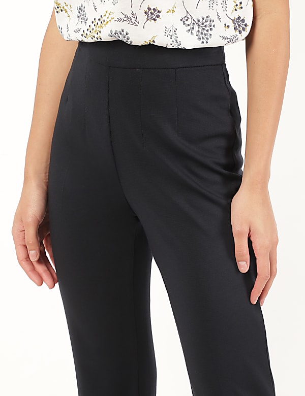Viscose Mix Plain Regular Fit Trouser