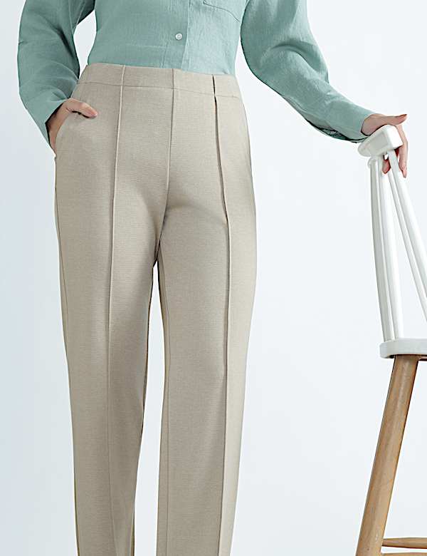 Plain Regular Fit Trousers