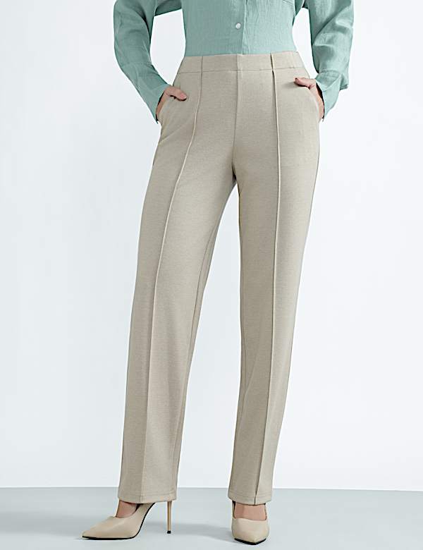 Plain Regular Fit Trousers