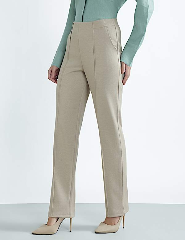 Plain Regular Fit Trousers