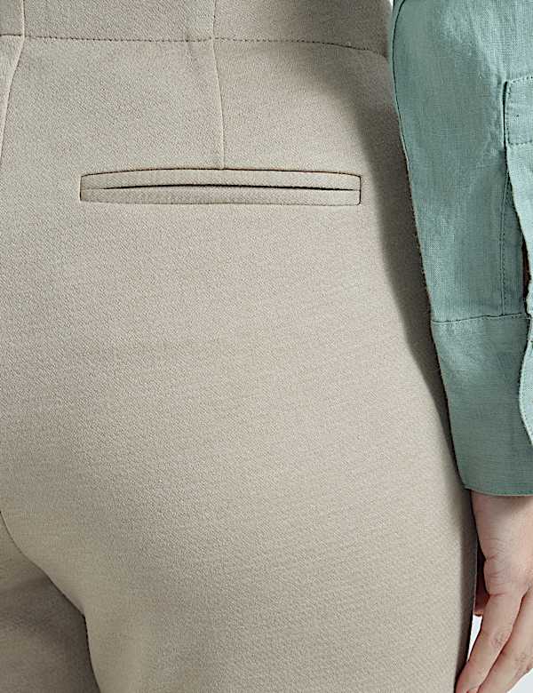 Elasticated Waist High Rise Trousers