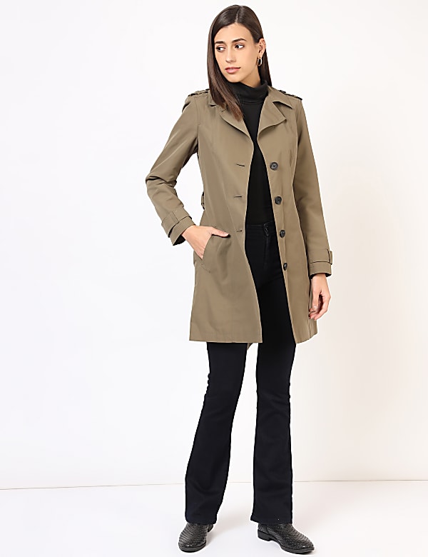 Basic Belted Mac Jacket