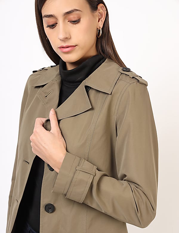 Basic Belted Mac Jacket
