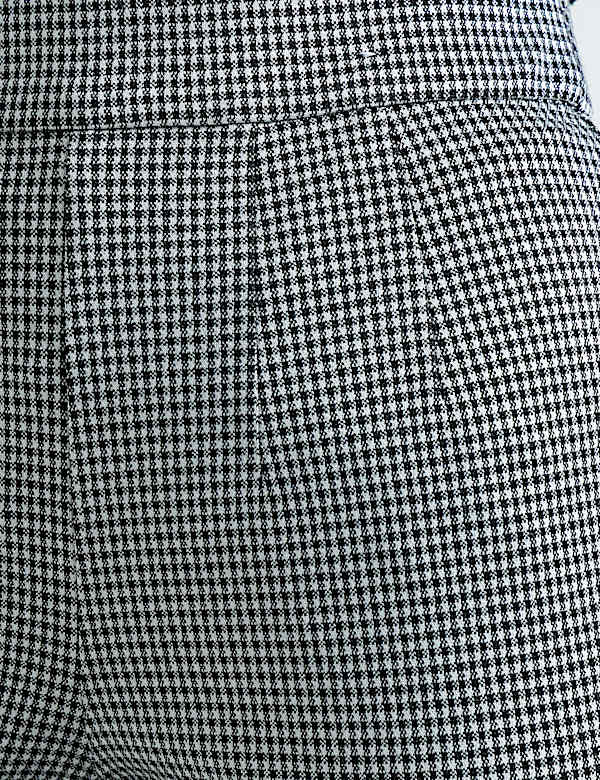 Viscose Rich Check Slim Fit Jeggings