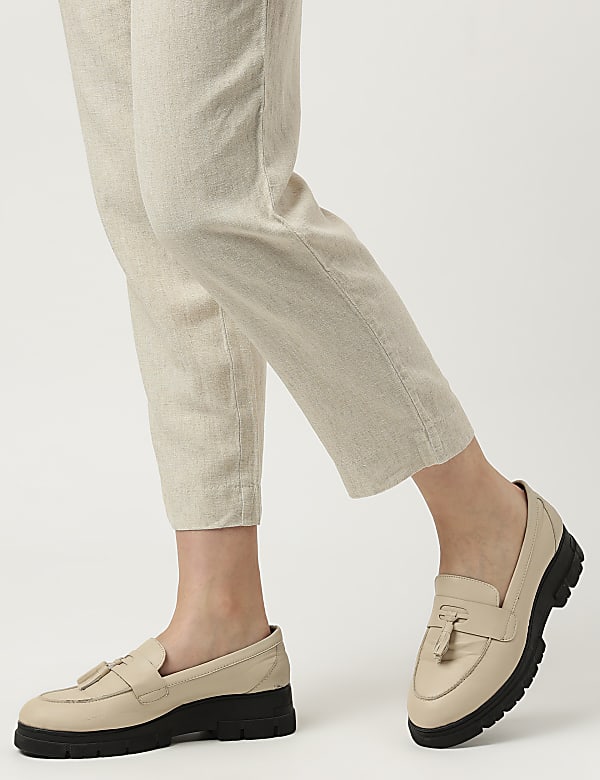 Linen Rich Straight Leg Trousers
