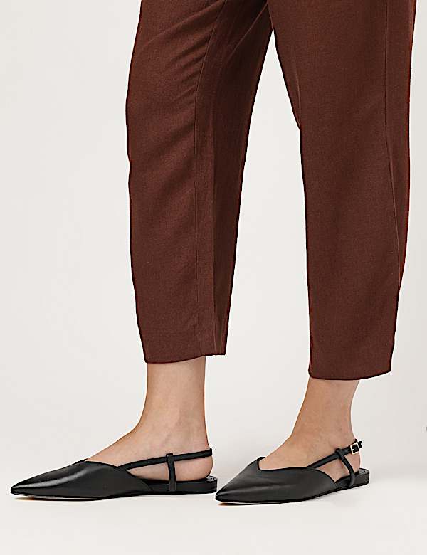 Linen Rich Straight Leg Trousers