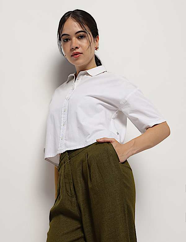 Linen Rich Straight Leg Trousers