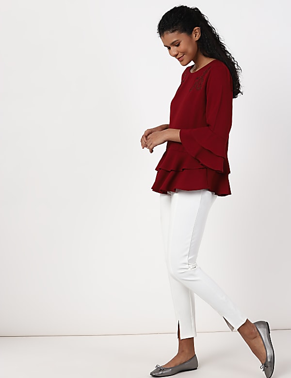 Viscose Mix Plain Treggings