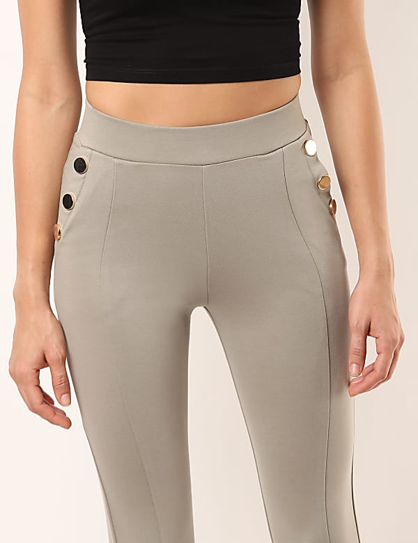 Viscose Mix Plain Regular Fit Treggings