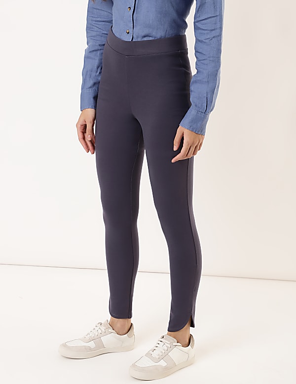 Viscose Plain Skinny Fit Treggings
