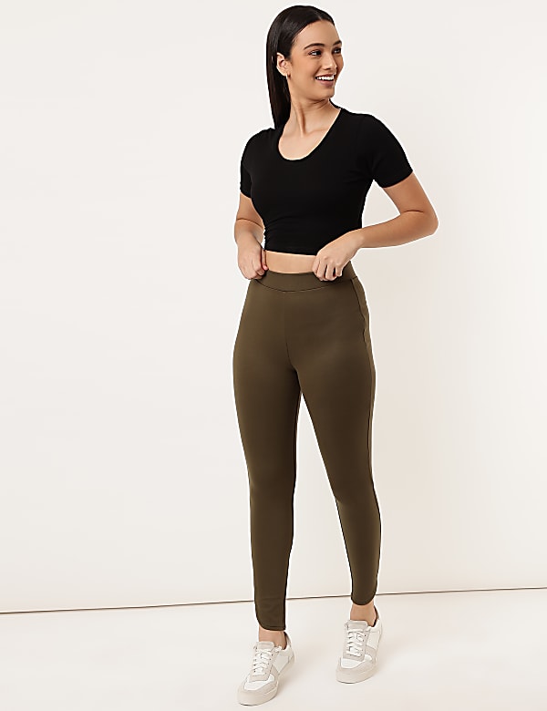Viscose Plain Skinny Fit Treggings