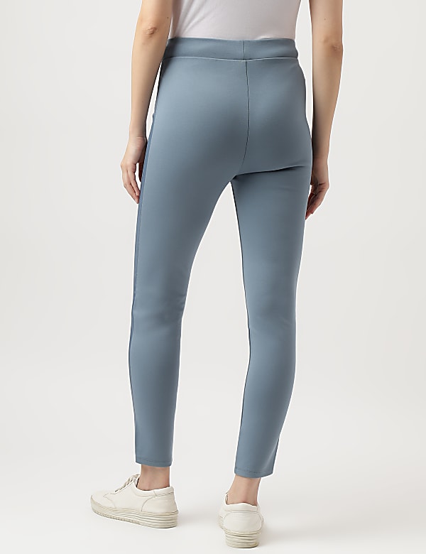 Viscose Blend Solid Ankle Treggings