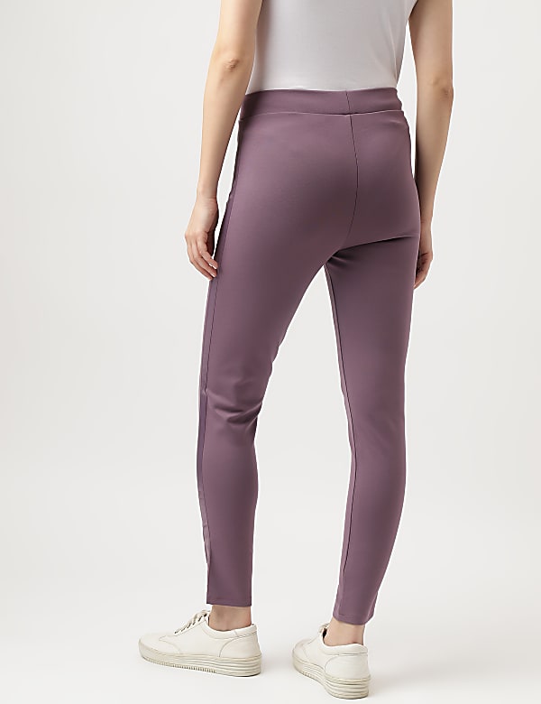 Viscose Blend Solid Ankle Treggings
