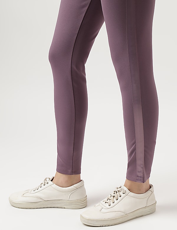 Viscose Blend Solid Ankle Treggings