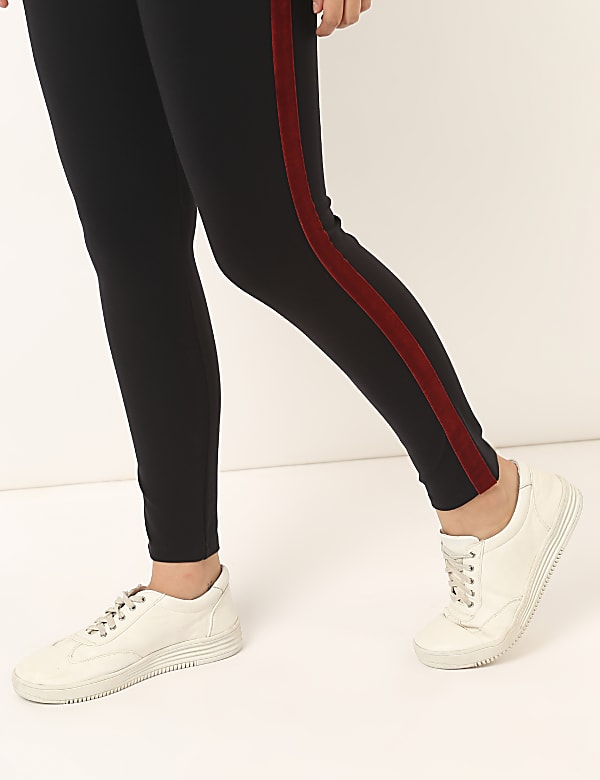 Viscose Mix Plain Skinny Fit Treggings