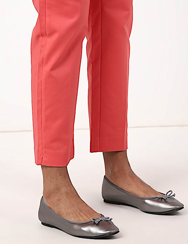 Cotton Mix Plain Regular Fit Trouser