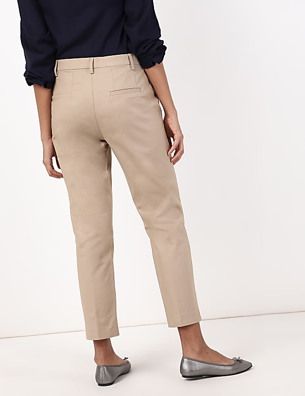 Cotton Mix Plain Regular Fit Trouser