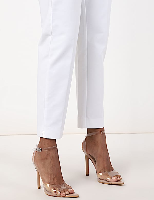 Cotton Mix Plain Regular Fit Trouser