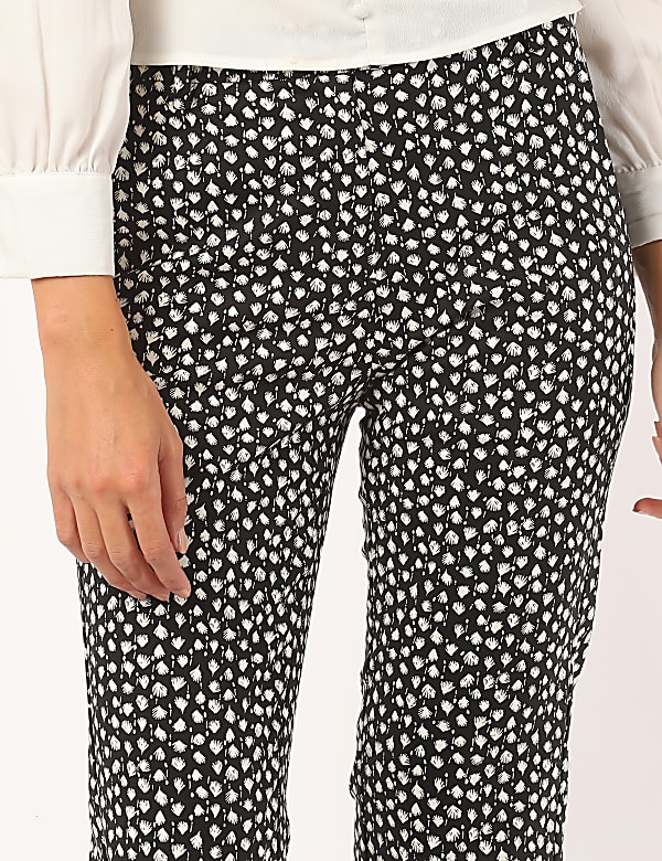 Cotton Mix Printed Regular Fit Trouser
