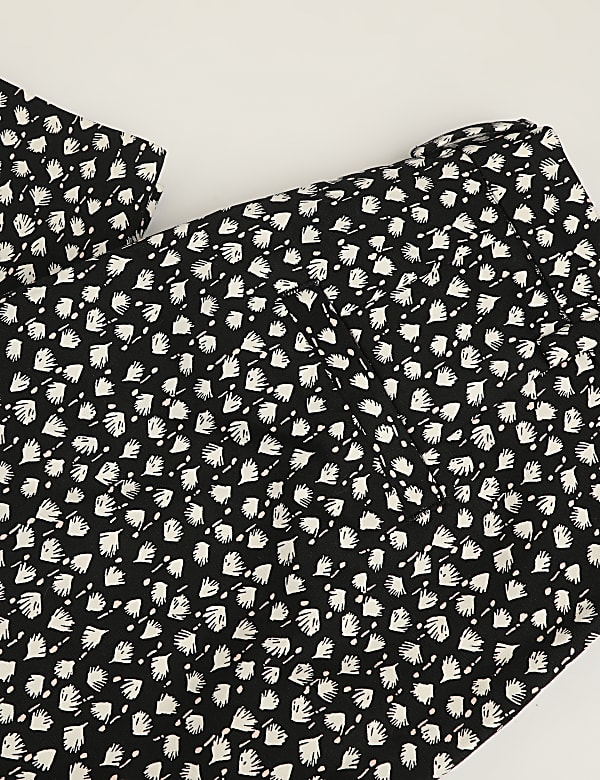 Cotton Mix Printed Regular Fit Trouser