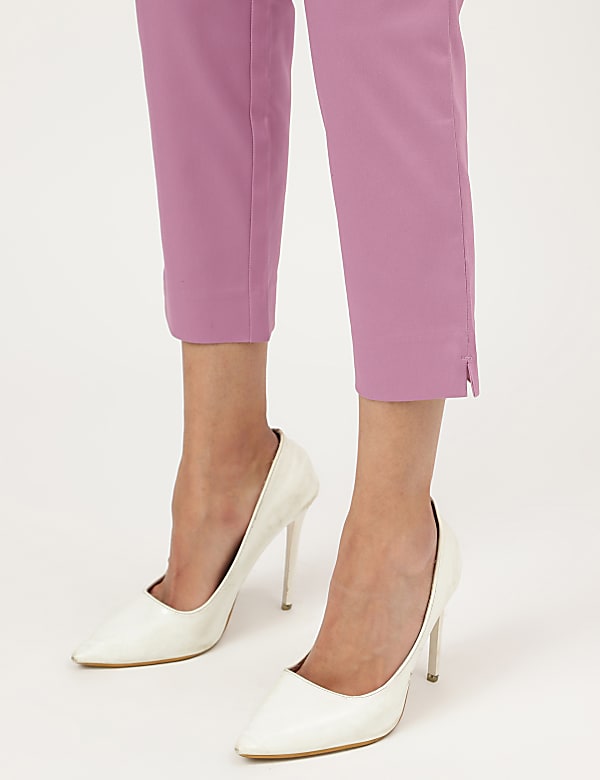 Cotton Rich Straight Leg Trousers
