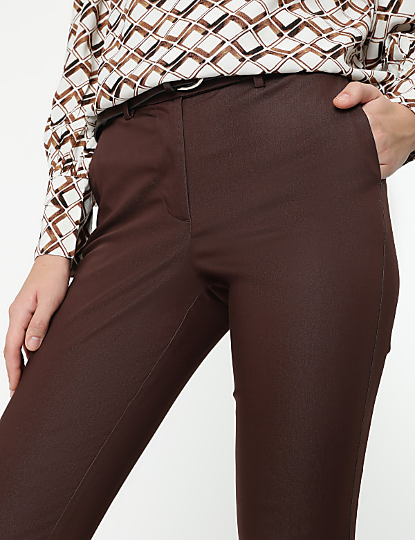 Cotton Rich Straight Leg Trousers
