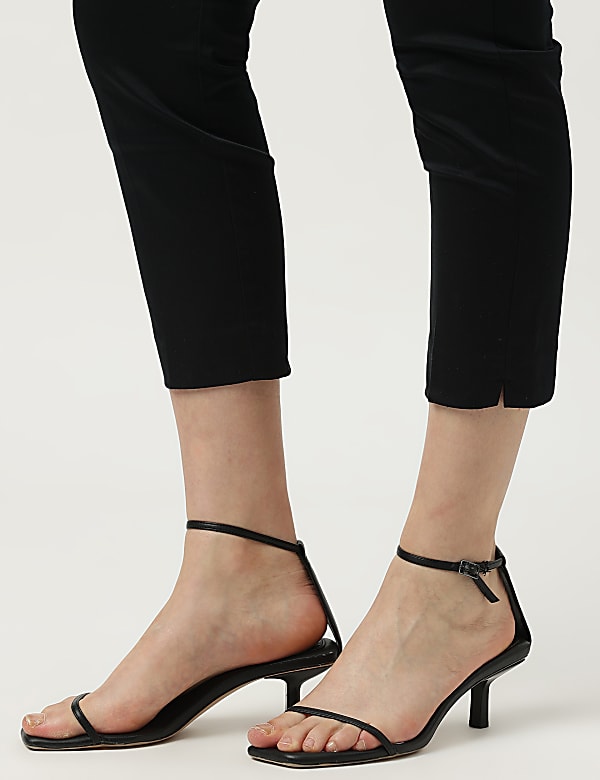 Cotton Rich Straight Leg Trousers