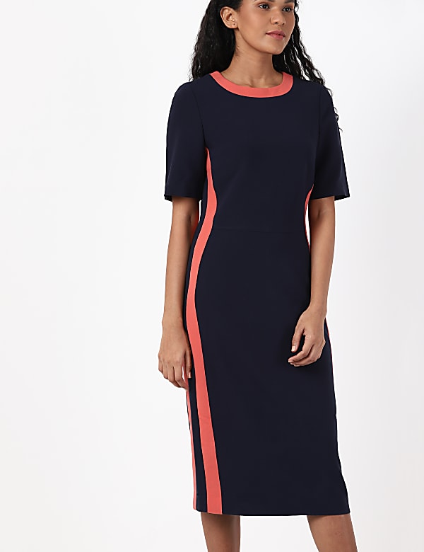Side Stripe Colourblock Dress