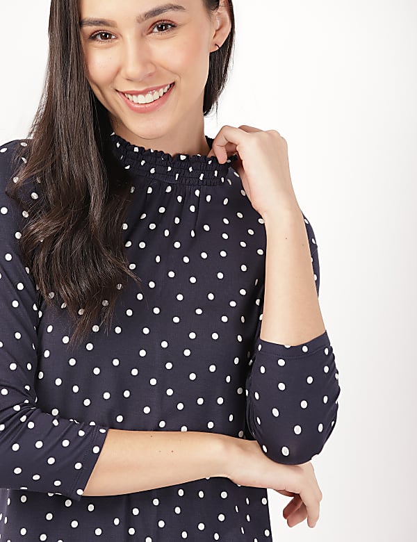 3/4 Sleeve Spot Jersey Swing