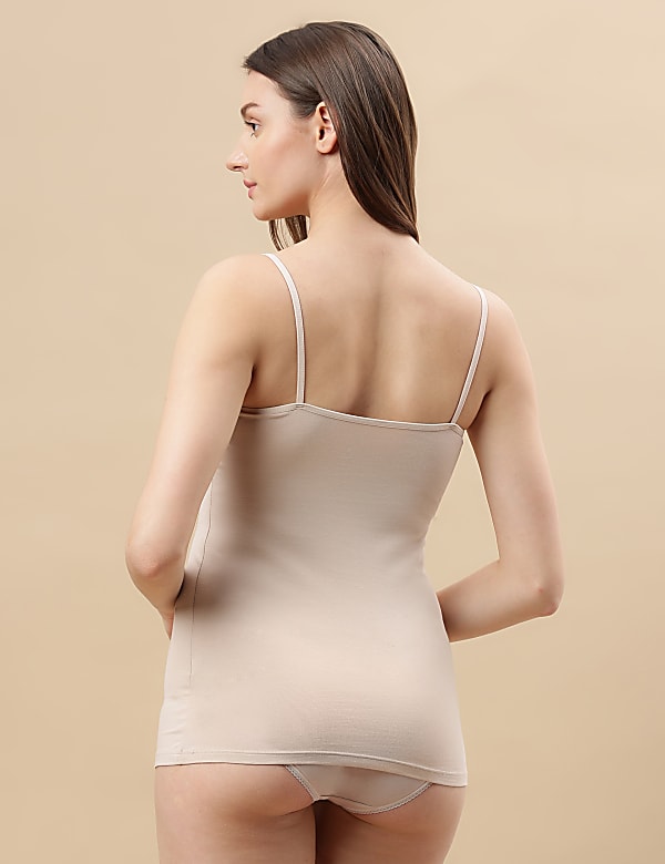 Cotton Mix Strappy Vest