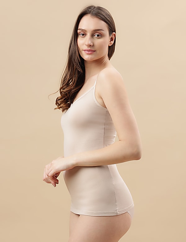 Cotton Mix Strappy Vest