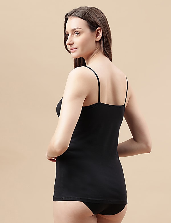 Cotton Mix Strappy Vest