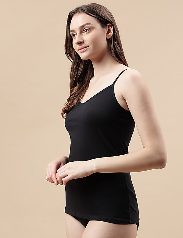 Cotton Mix Strappy Vest