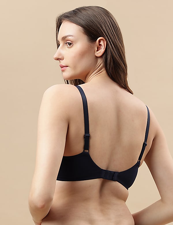 Cotton Mix Padded Demi Cup Bra