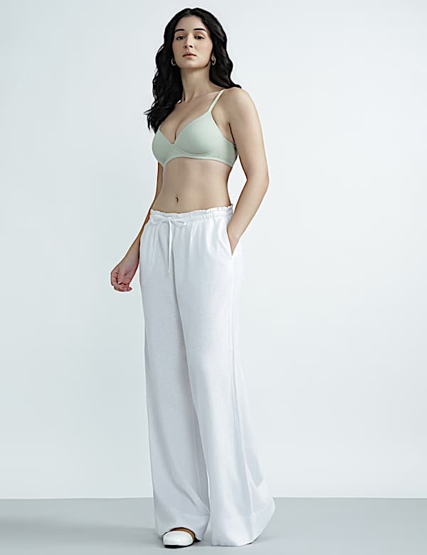 Cotton Rich Sweetheart Neck Bra