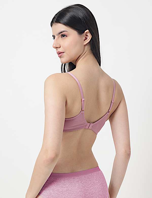 Plain Non-Wired Plunge Bra