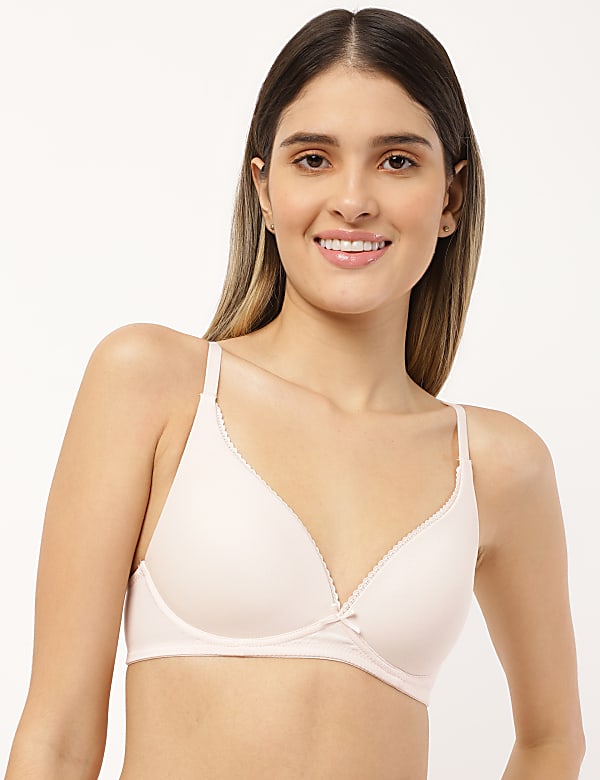 2 Pack Cotton Plain Sweetheart Neck Bra