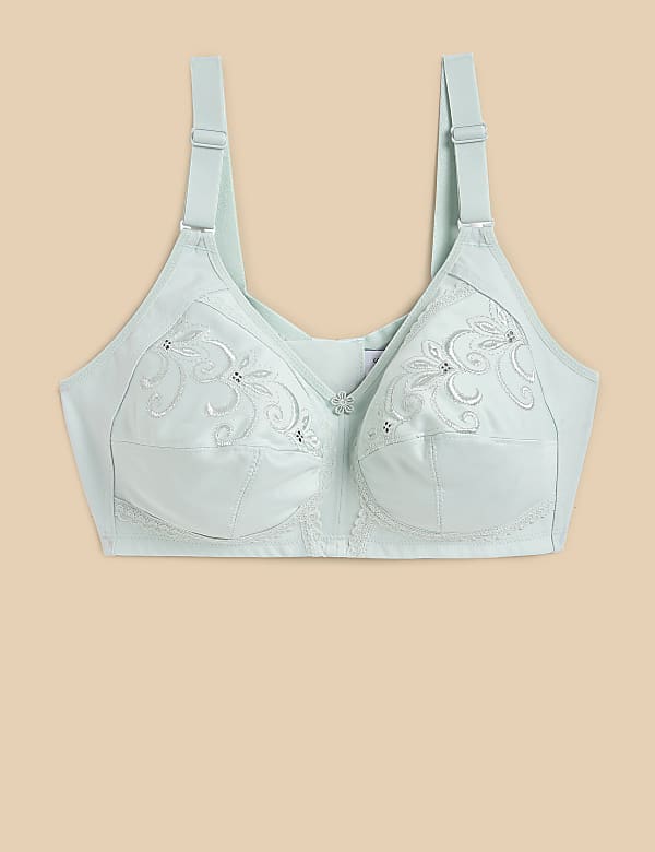 Total Support Embroidered Full Cup Bra