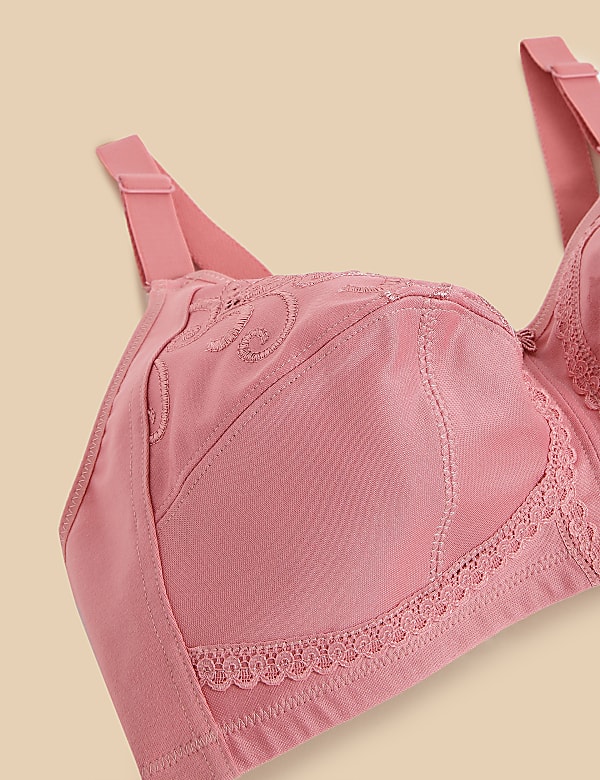 Total Support Embroidered Full Cup Bra