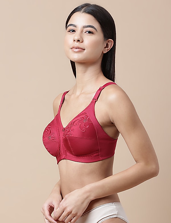 Total Support Embroidered Full Cup Bra